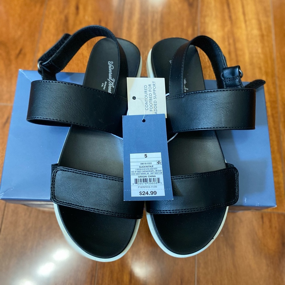 Natalie Easy Closure Strap Sport Sandals Size 5
